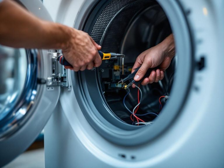 Puerta de lavadora bloqueada: causas electrónicas