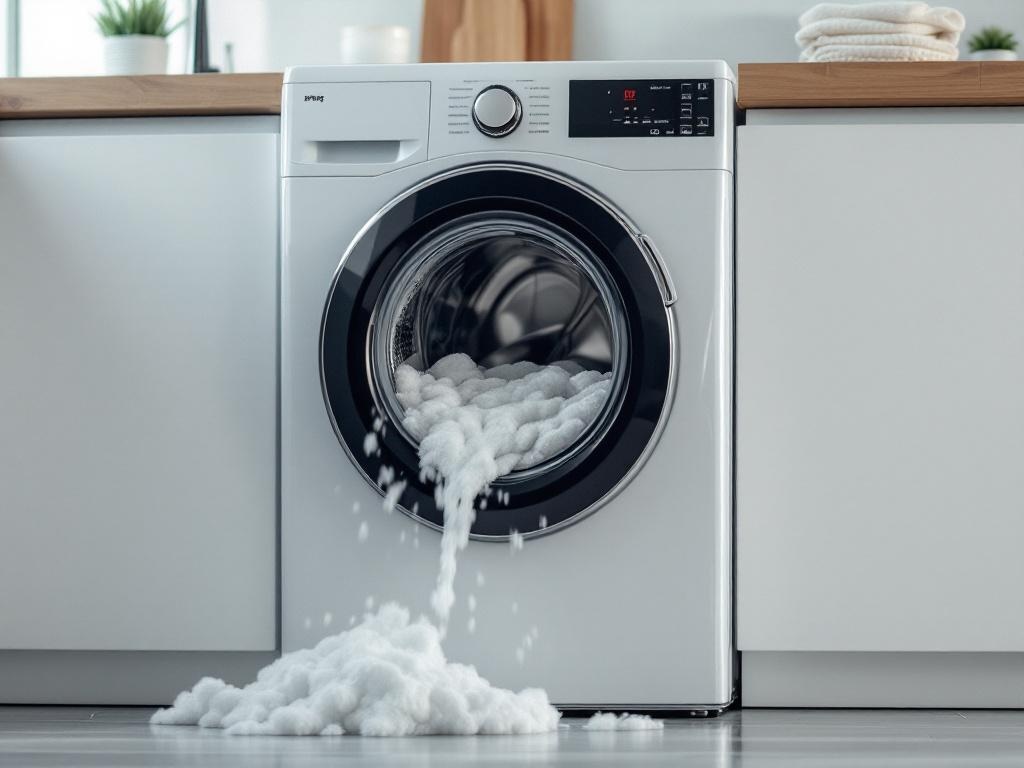 Evita que tu lavadora Smeg expulse espuma en exceso