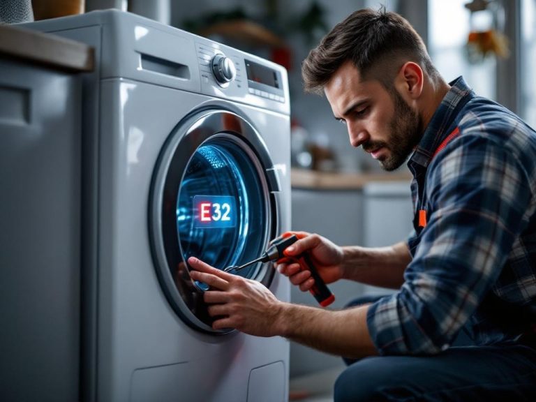 Error E32 en lavadora Balay: fallo del sensor de carga